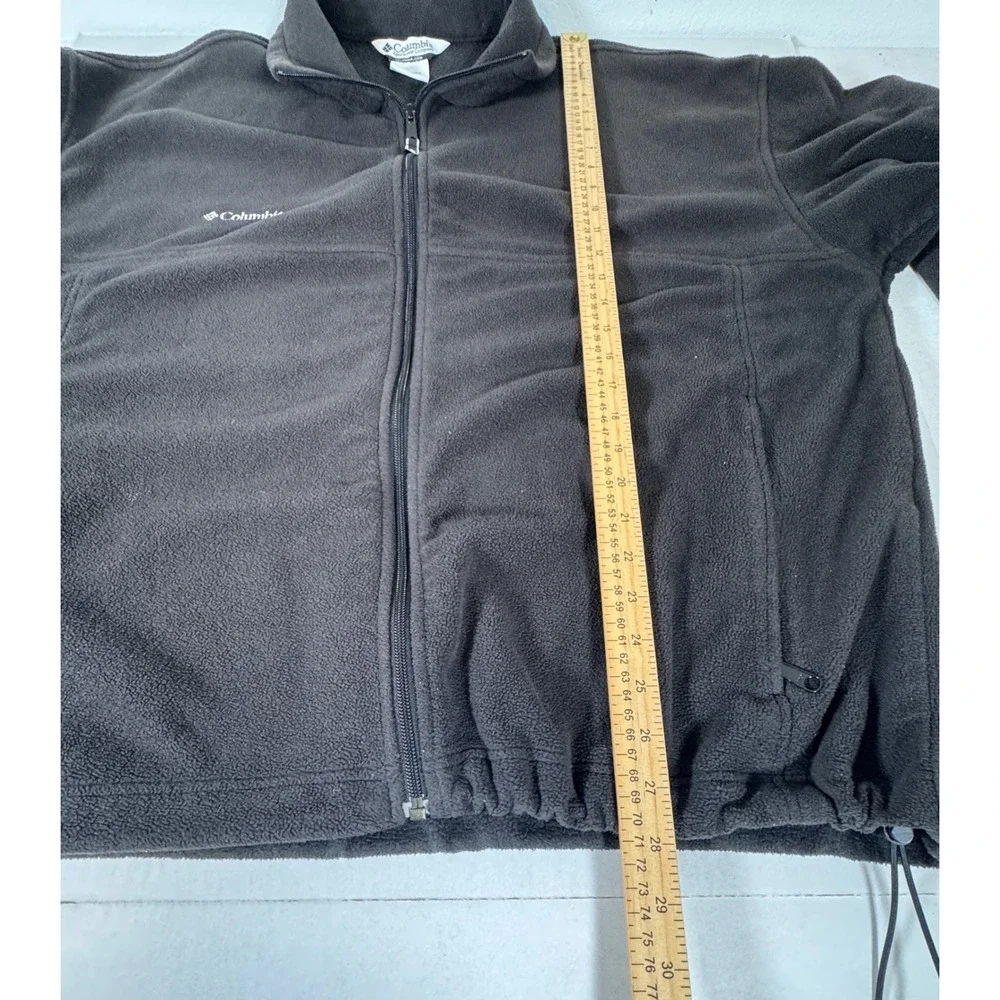 Columbia Men's Full Zip Fleece Jacket Gray Sportswear Outdoor Warm Coat‎